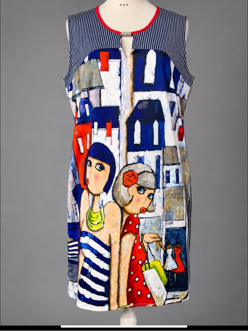 Simply Art by Connie K Dress Wearable Art Dress Boutique Graphic Print Dress XL